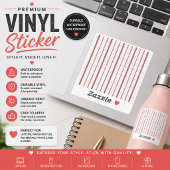 Op maat gesneden vinyl sticker