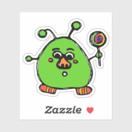 Op maat gesneden vinyl sticker - Allen Alien