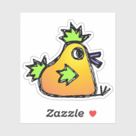 Op maat gesneden vinyl sticker - Chester Chicken