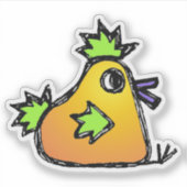 Op maat gesneden vinyl sticker - Chester Chicken (Voorkant)
