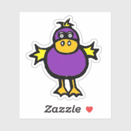 Op maat gesneden vinyl sticker - Davey Duck
