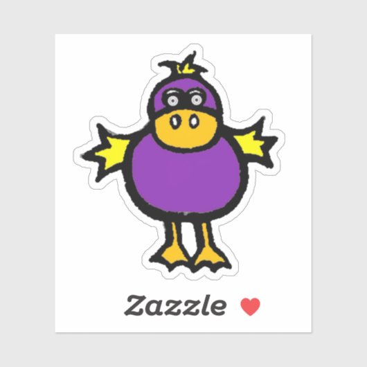 Op maat gesneden vinyl sticker - Davey Duck (Vel)