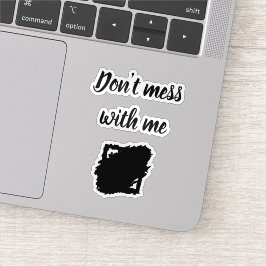 Op maat gesneden vinyl sticker – “Doe niet moeilij