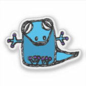 Op maat gesneden vinyl sticker - Gavin Gecko (Voorkant)