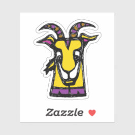 Op maat gesneden vinyl sticker - Gracie Goat