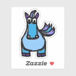 Op maat gesneden vinyl sticker - Helena paard