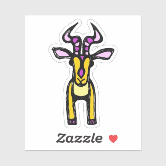 Op maat gesneden vinyl sticker - Isabella Impala (Vel)