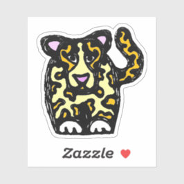 Op maat gesneden vinyl sticker - Jayla Jaguar