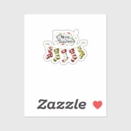 Op maat gesneden vinyl sticker Kerstmis