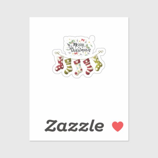 Op maat gesneden vinyl sticker Kerstmis (Vel)