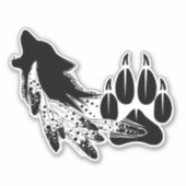 Op maat gesneden vinyl Sticker - Littlewolf- Scott (Voorkant)