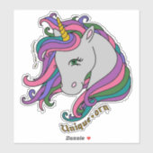 Op maat gesneden vinyl Sticker - Unique-orn (Vel)