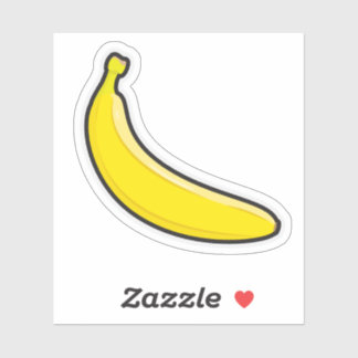 Op maat gesneden vinyl Sticker van een banaan
