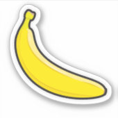 Op maat gesneden vinyl Sticker van een banaan (Voorkant)