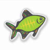 Op maat gesneden vinyl sticker - Xavier Röntgenvis (Voorkant)
