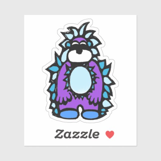 Op maat gesneden vinyl sticker - Yardley Yeti (Vel)