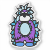 Op maat gesneden vinyl sticker - Yardley Yeti (Voorkant)