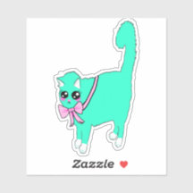 Op maat gesneden vinyl stickerLolita.. Een turquoi