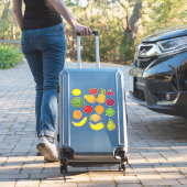 Op maat gesneden vinyl Stickers van een bosje frui (Koffer Insitu)