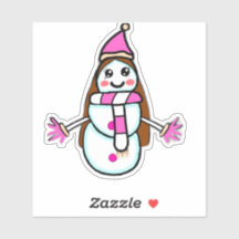 Op maat gesneden vinyl stickerWarm Winterliefde –