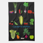 Op maat gesneden vruchten en Veggies Theedoek (Verticaal)