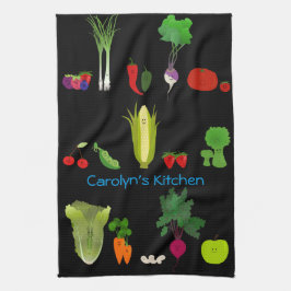 Op maat gesneden vruchten en Veggies Theedoek