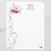 Op maat gesneden waterLily papieren blad (Voorkant / Achterkant)