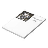 op maat gesneden zwarte kat notitieblok (Linkerzijde)