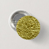 Op maat goud folie-effect ronde button 3,2 cm (Voorkant /achterkant)