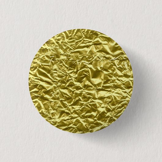 Op maat goud folie-effect ronde button 3,2 cm (Voorkant)