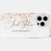 Op maat goud glitter Case-Mate iPhone case (Achterkant (horizontaal))