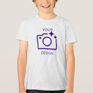 Op maat grafisch jongeren op maat logo op maat fot Tri-Blend shirt