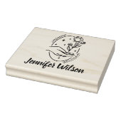 Op maat handgemaakt met liefde, Modern Hand Wildfl Rubberstempel (Stempel)