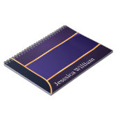 Op Maat Je Naam Elegant Paarse Hogeschool Notitieb Notitieboek (Linkerzijde)