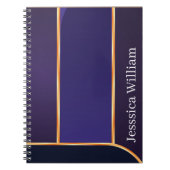Op Maat Je Naam Elegant Paarse Hogeschool Notitieb Notitieboek (Voorkant)