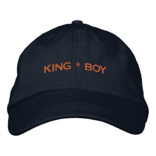 Op maat KING BOY Gedrukt Klassieke Charme Stijl Na Geborduurde Pet