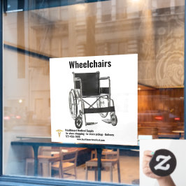 Op Maat Medische Benodigdheden Winkel Rolstoel Gro Raamsticker
