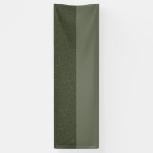 Op maat Mosgroene tweekleurige banner (Verticaal)