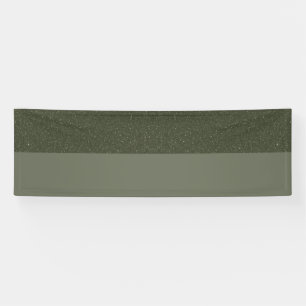 Op maat Mosgroene tweekleurige banner