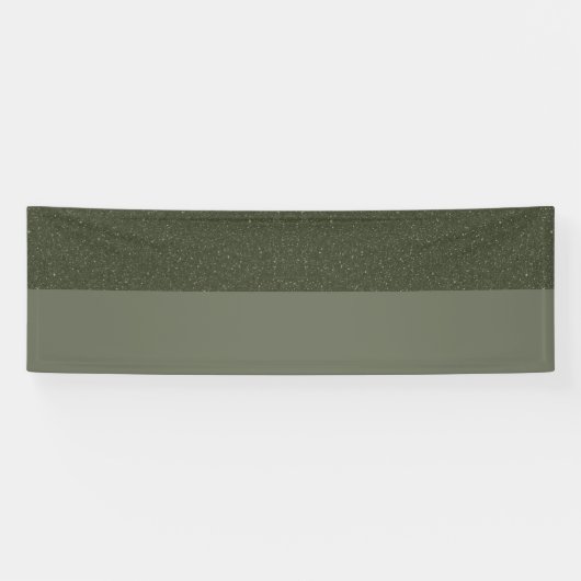 Op maat Mosgroene tweekleurige banner (Horizontaal)