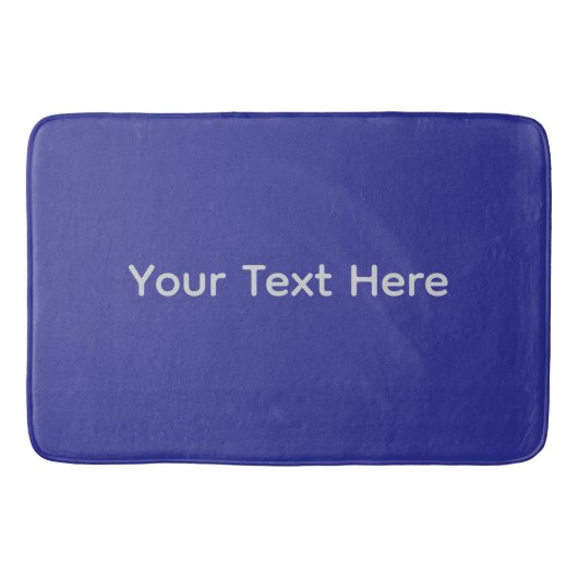 Op maat ontworpen blauw badmat (Voorkant)