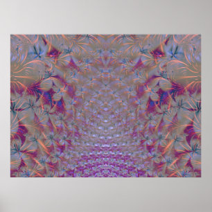 Op maat ontworpen fractalprint poster