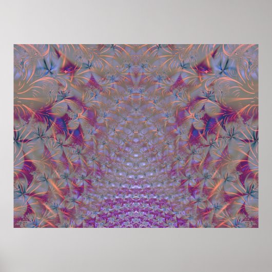 Op maat ontworpen fractalprint poster (Voorkant)
