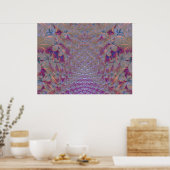 Op maat ontworpen fractalprint poster (Keuken)