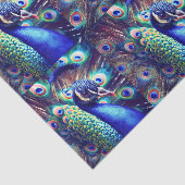 Op maat ontworpen tissuepapier Peacock (decopauge) (Detail)