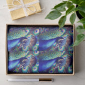 Op maat ontworpen tissuepapier Peacock (decopauge) (Geschenk)