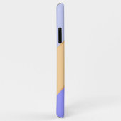 Op maat paars blauw pastel geel strepen Case-Mate iPhone case (Achterkant/rechts)
