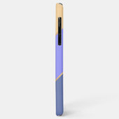 Op maat paars blauw pastel geel strepen Case-Mate iPhone case (Achterkant/links)