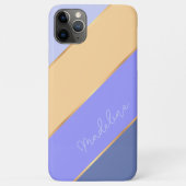 Op maat paars blauw pastel geel strepen Case-Mate iPhone case (Achterkant)