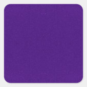 Op maat paarse glittersvierkante sticker (Voorkant)